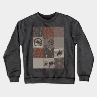 Rodeo - Rust/Brown Crewneck Sweatshirt